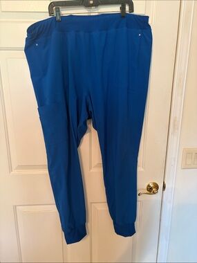 Blue Jogger Scrub Set